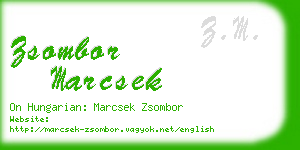 zsombor marcsek business card